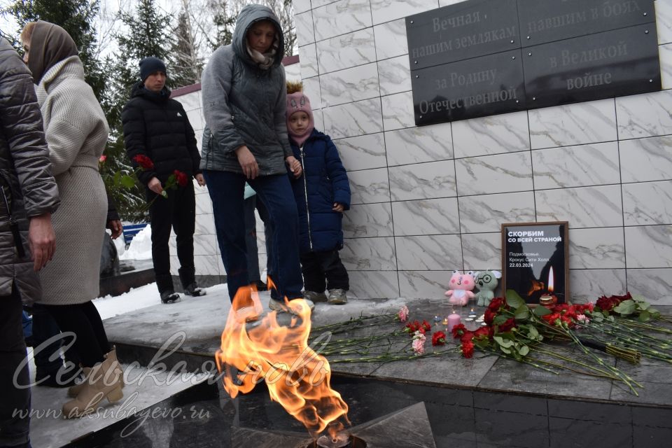 Аксубайлылар Мәскәү янындагы теракттан һәлак булганнарны искә алдылар