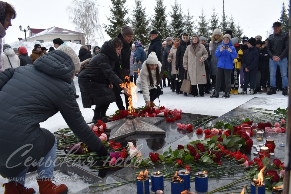 Аксубаевцы почтили память погибших от теракта в Подмосковье