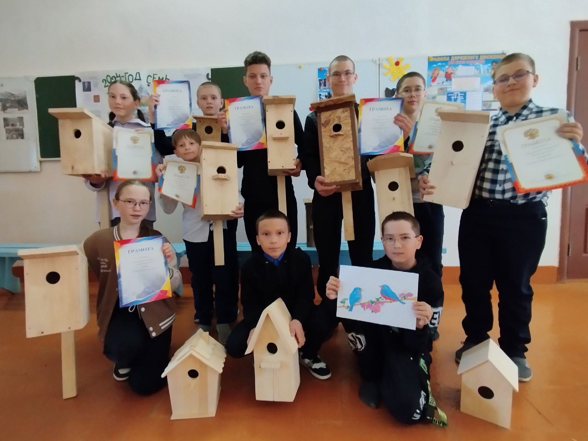 Староильдеряковские школьники вместе за сохранение природы и охрану птиц
