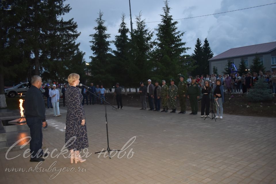 В Аксубаеве в память о героях Великой Отечественной зажгли свечи