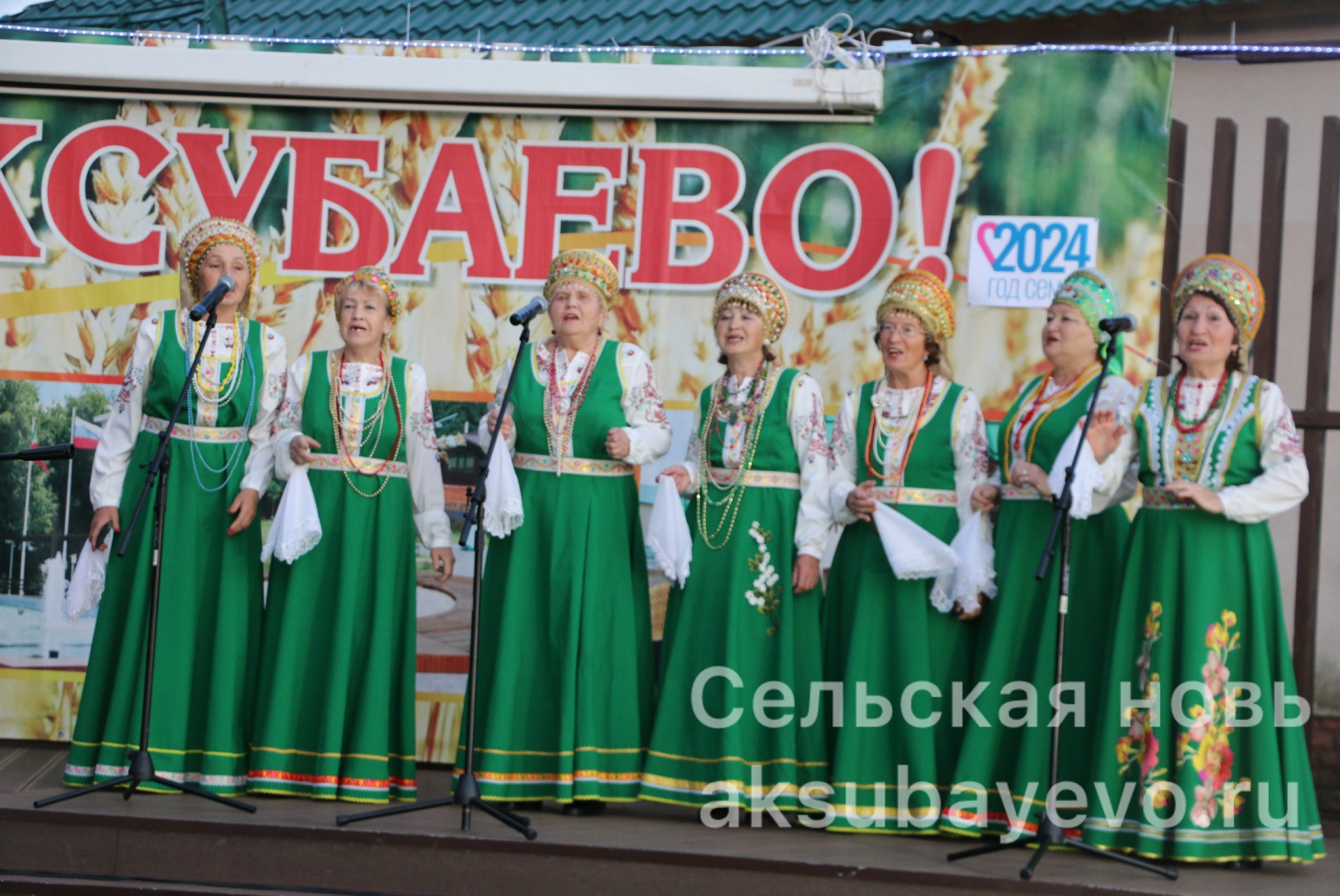 В аксубаевском парке пели песни и чествовали семью