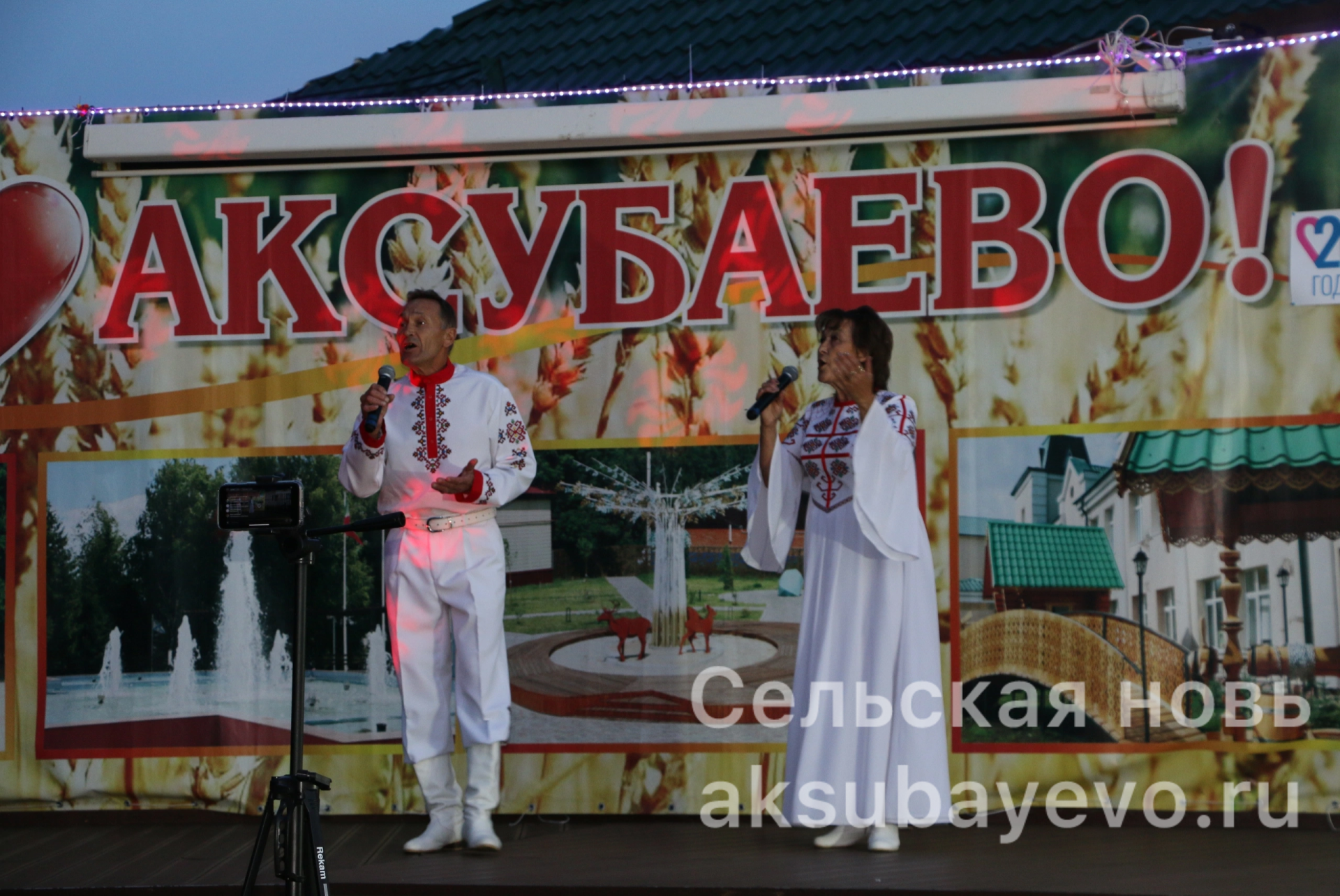 В аксубаевском парке пели песни и чествовали семью