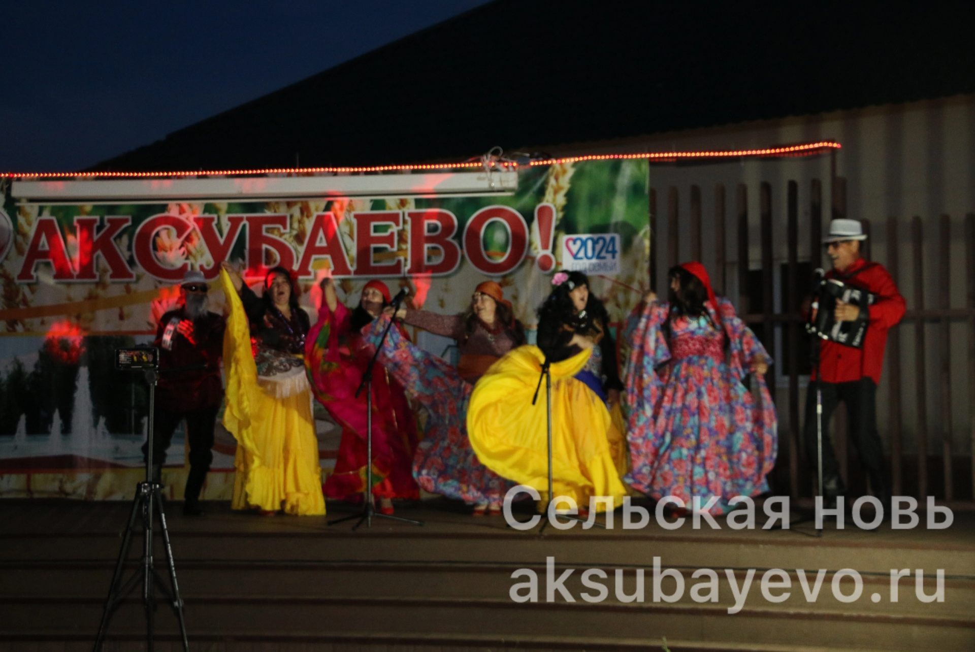 В аксубаевском парке пели песни и чествовали семью