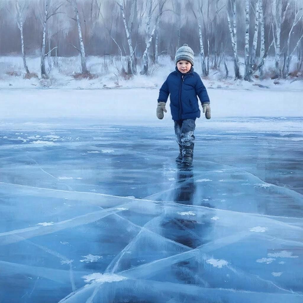 В Татарстане родителей будут штрафовать за выход детей на тонкий лед