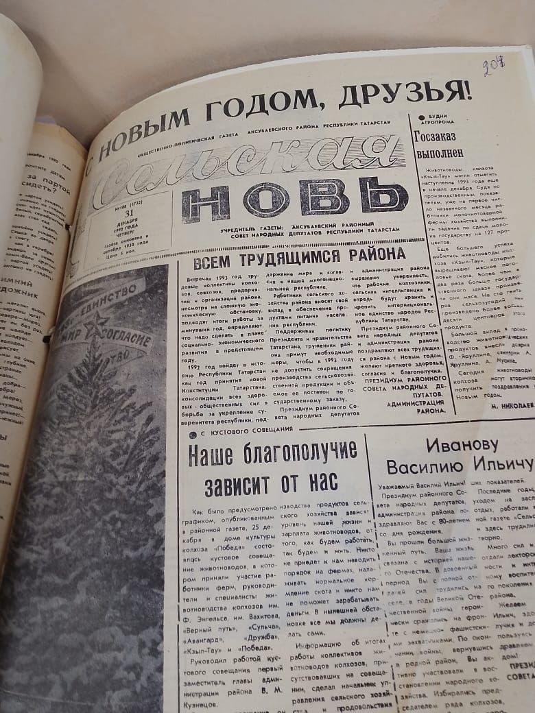 В Совете Аксубаевского района очередная выставка посвящена встрече нового года