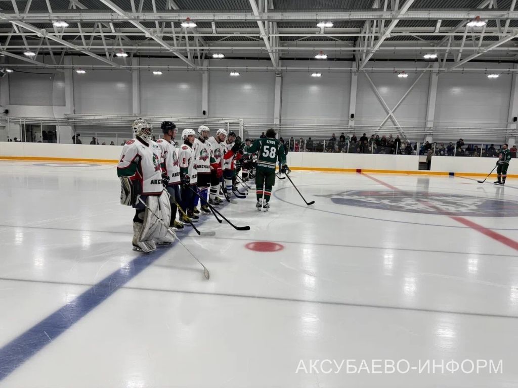 Аксубай бозында Татарстан хоккееның югары класслы вәкилләре уйнады