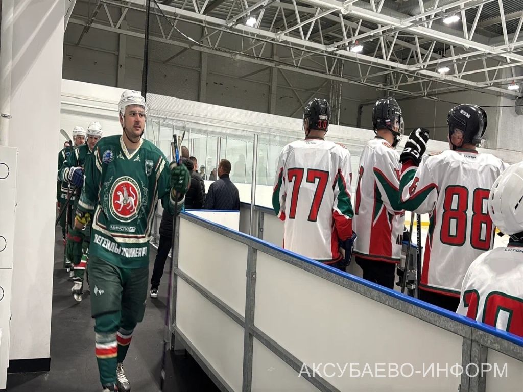 Аксубай бозында Татарстан хоккееның югары класслы вәкилләре уйнады