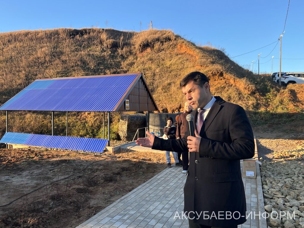 Урмандеево авылында төзекләндерелгән чишмә ачылды