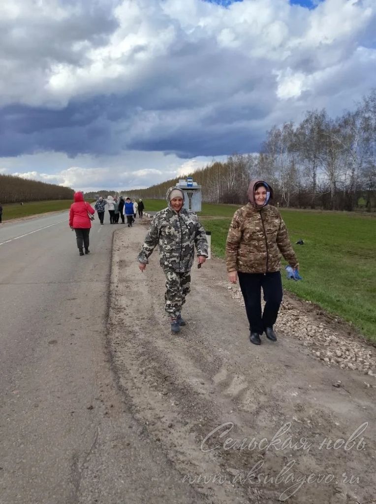 Аксубайда Май бәйрәме алдыннан җыештыру өмәсе узды