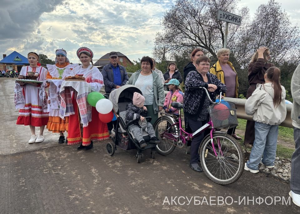 Аксубай районының Киса авылында күптән көтелгән юл ачылды