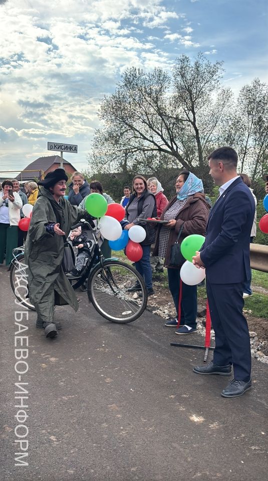 Аксубай районының Киса авылында күптән көтелгән юл ачылды