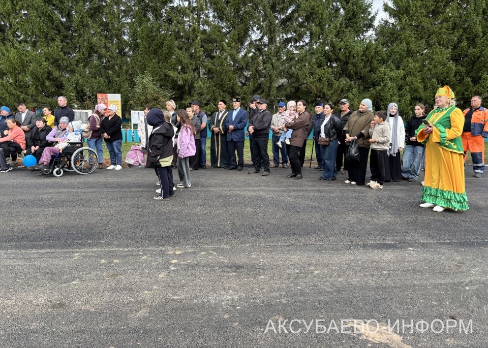 В Татарском Сунчелееве Аксубаевского района отпраздновали открытие асфальтированной дороги