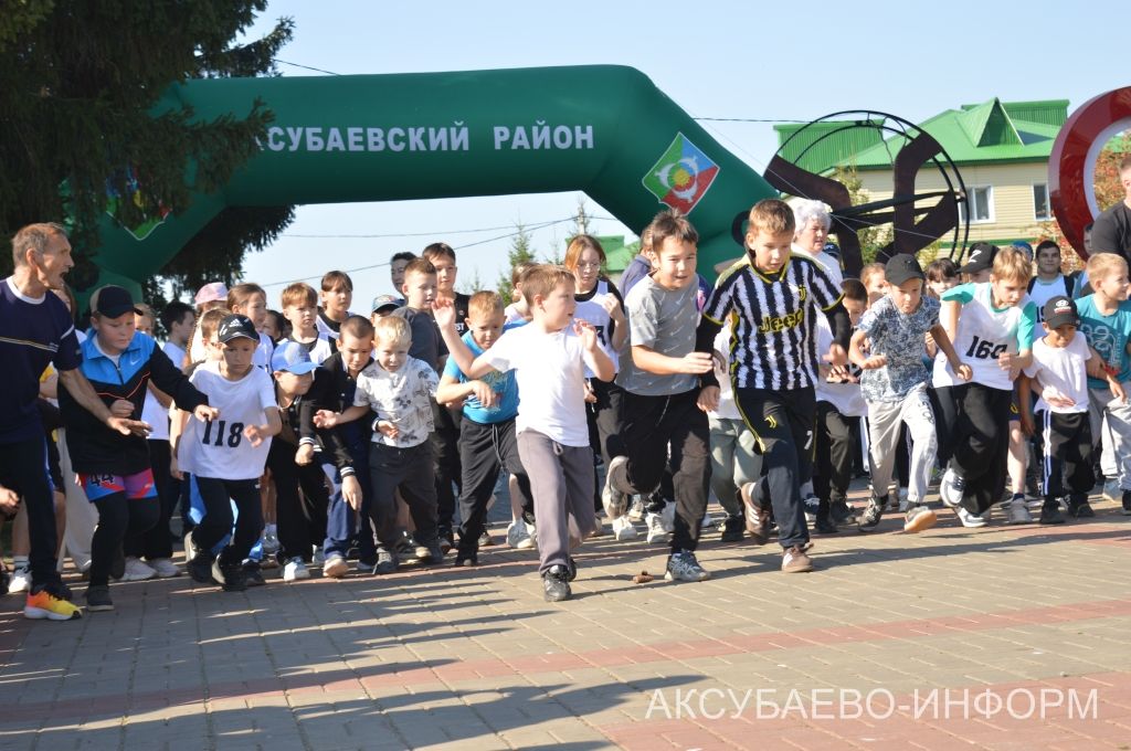 В Аксубаевском районе в забегах «Кросс нации» стартовало 1400 человек