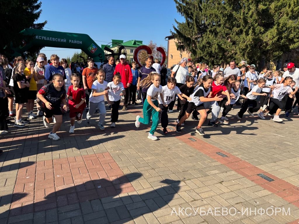 В Аксубаевском районе в забегах «Кросс нации» стартовало 1400 человек