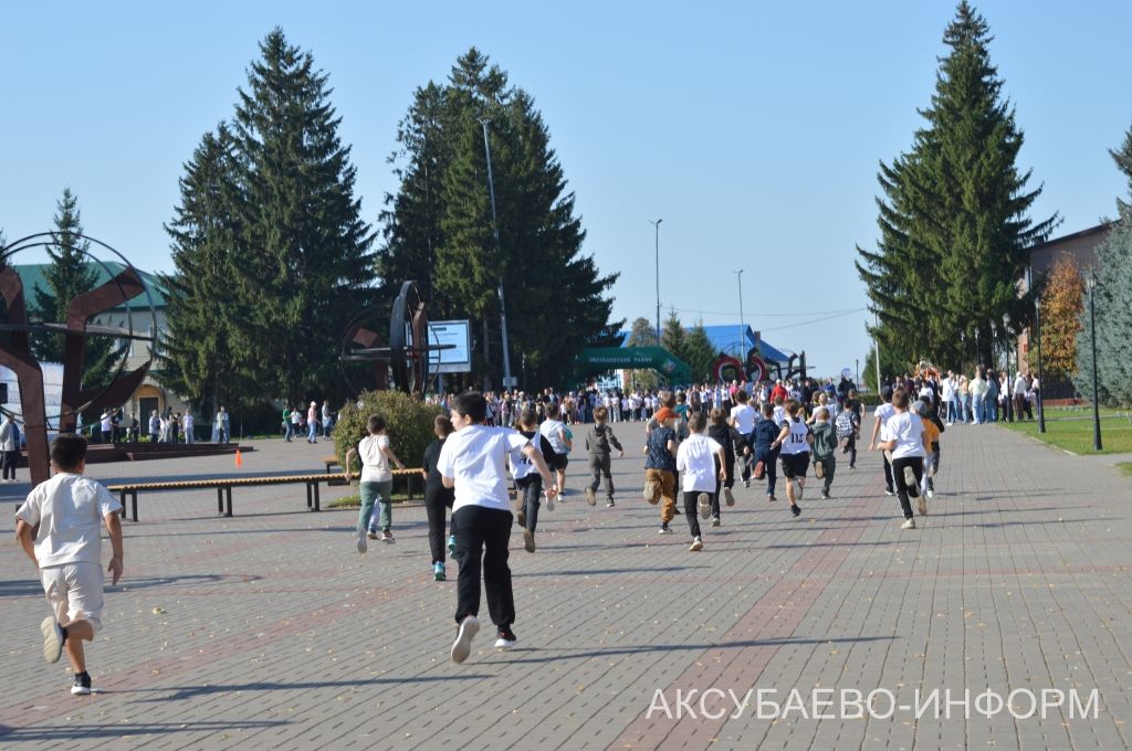 В Аксубаевском районе в забегах «Кросс нации» стартовало 1400 человек