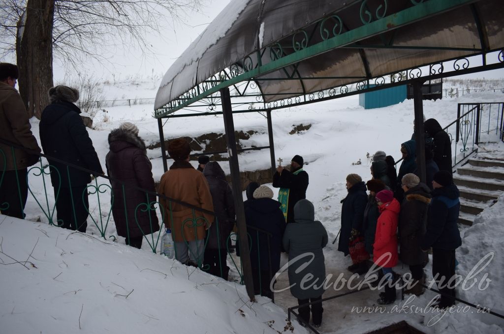 Освящение источника "Каменный овраг" в праздник Крещения Господня в Аксубаеве