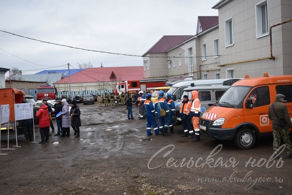 Аксубаевские службы отработали оперативно: людей «спасли», объект «обезопасили»