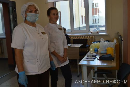 Аксубай районындагы ике сайлау участогында гриппка каршы вакцинация пунктлары эшли