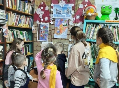 Юные читатели не боятся морозов