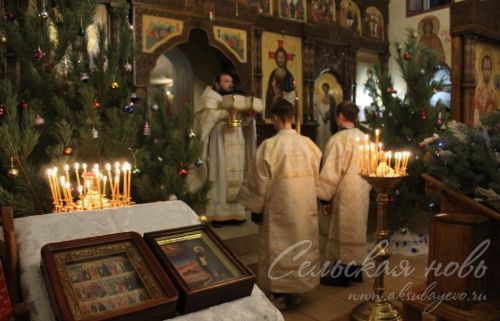 Рождество Христово православные аксубаевцы встретили в Храме пр. Феодосия Тотемского