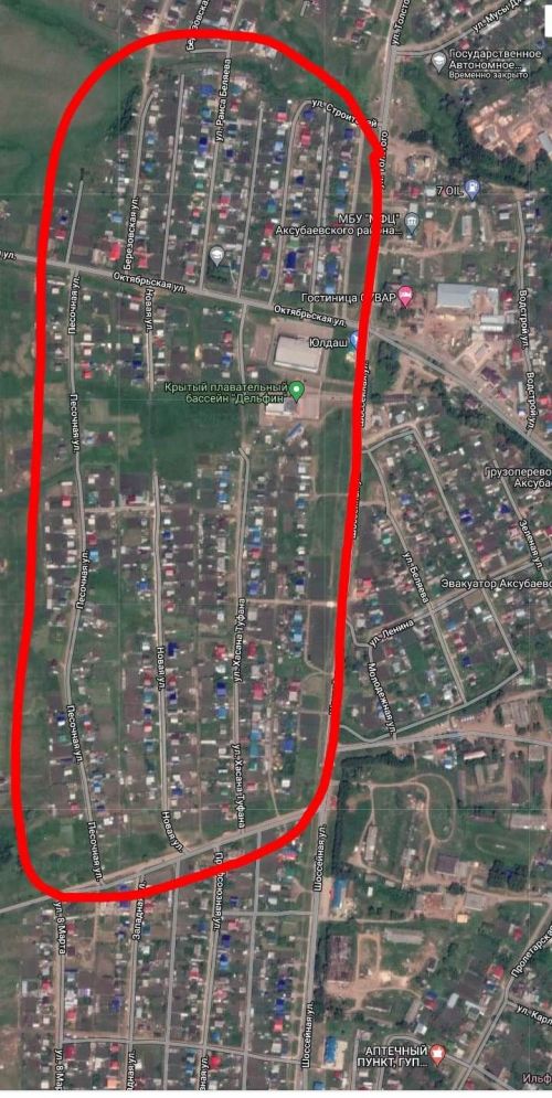 В западной части Аксубаева сегодня временно прекращена подача холодной воды