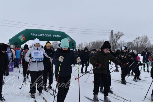 В Аксубаевском районе на «Лыжню России» встали более 1300 любителей спорта