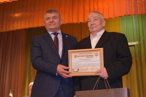 Аксубай ветераны ТР Авыл хуҗалыгы һәм азык-төлек Министрлыгының Рәхмәт хаты белән бүләкләнде