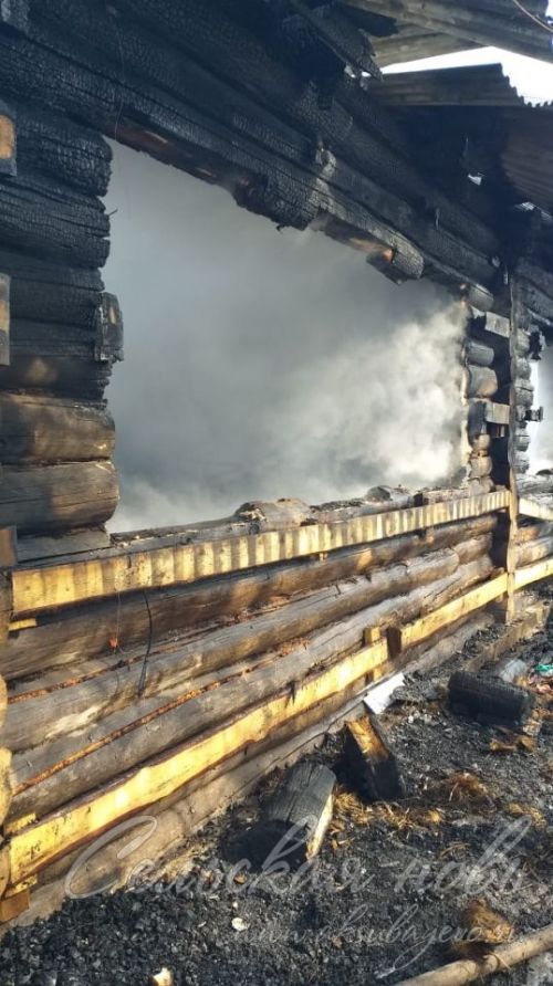 В Аксубаевском районе при пожаре сгорела женщина