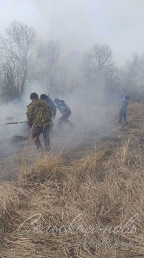 За три дня в Аксубаевском районе произошло пять пожаров, отработаны четыре термоточки