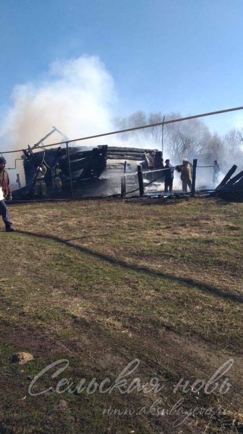 За три дня в Аксубаевском районе произошло пять пожаров, отработаны четыре термоточки