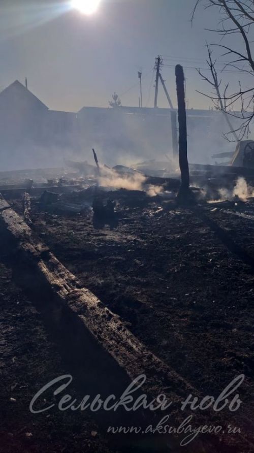 За три дня в Аксубаевском районе произошло пять пожаров, отработаны четыре термоточки