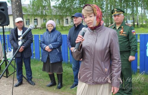 В Аксубаевском районе открыли памятную стелу в честь погибшего в СВО земляка