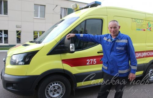 Анатолий Беляков 38 лет отработал водителем скорой Аксубаевской ЦРБ