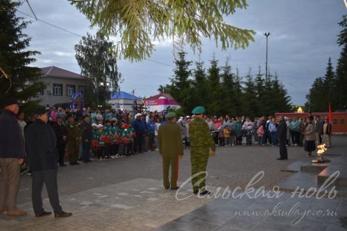 В Аксубаеве в память о фронтовиках зажгли свечи