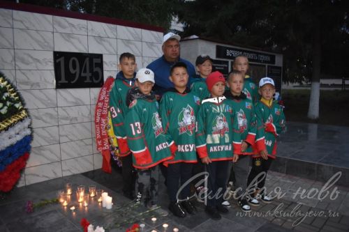 В Аксубаеве в память о фронтовиках зажгли свечи