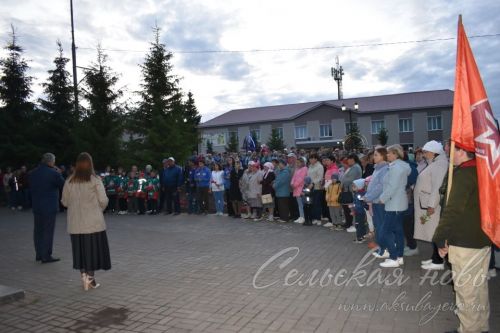 В Аксубаеве в память о фронтовиках зажгли свечи
