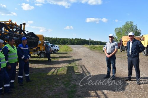 В Аксубаевском районе проверили готовность к жатве