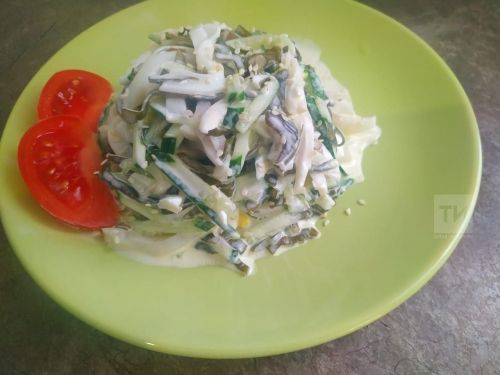 Салат с красной рыбой