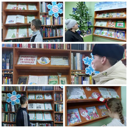 Книжная выставка помогла выбрать ель и приготовить праздничный стол