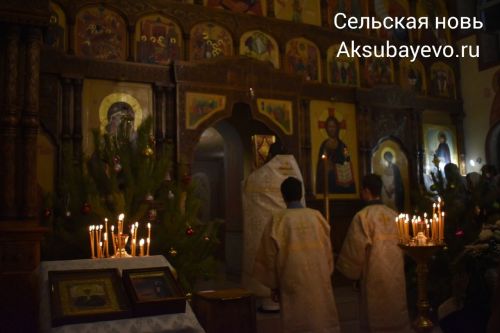 Православные аксубаевцы Рождество Христово встретили в Храме Феодосия Тотемского