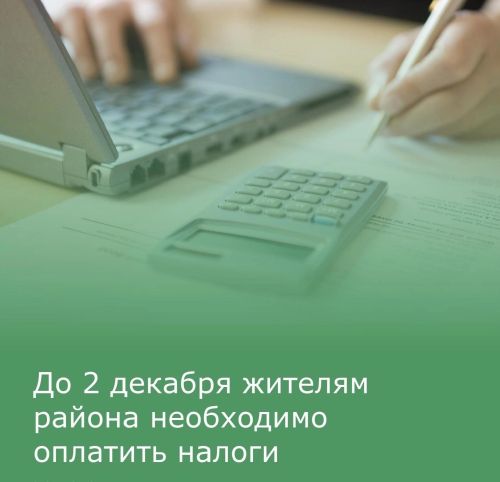 2 декабря истекает срок уплаты налогов