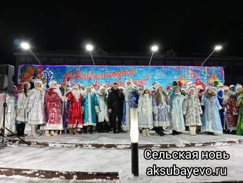 В Аксубаеве открыли новогоднюю елку