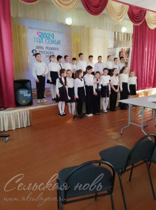 В Аксубаевской школе прошел День родного русского языка
