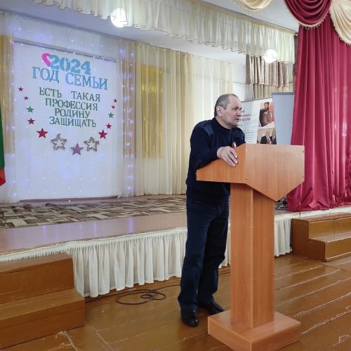 В мероприятии, посвященном профессии офицера приняли участие ветераны-воины