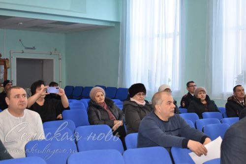 На расширенном заседании Совета Щербенского СП подвели итоги за прошедшей и определили задачи на нынешний год