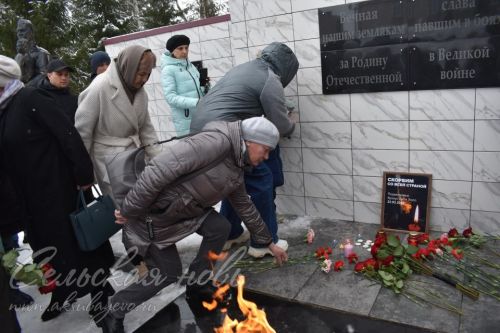 Аксубаевцы почтили память погибших от теракта в Подмосковье