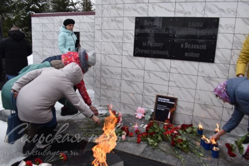 Аксубаевцы почтили память погибших от теракта в Подмосковье