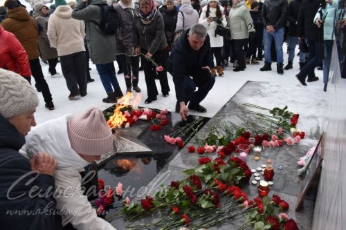 Аксубаевцы почтили память погибших от теракта в Подмосковье