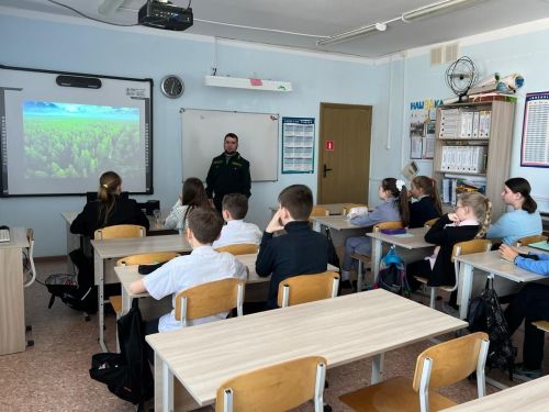 Аксубаевское лесничество принимает участие в экологическом воспитании школьников
