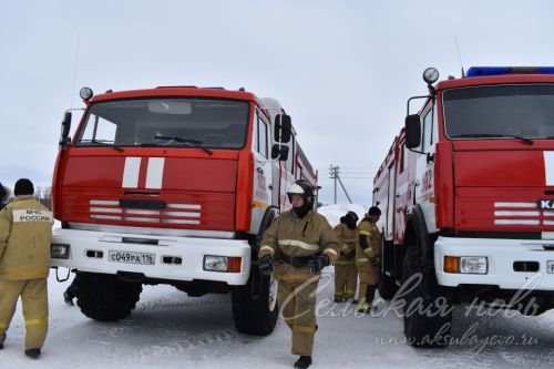 Аксубаевский Лесозавод «загорелся»: учения прошли успешно